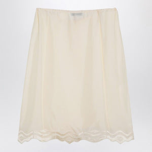 PRADA Elegant Silk Mini Skirt with Drawstring Waist