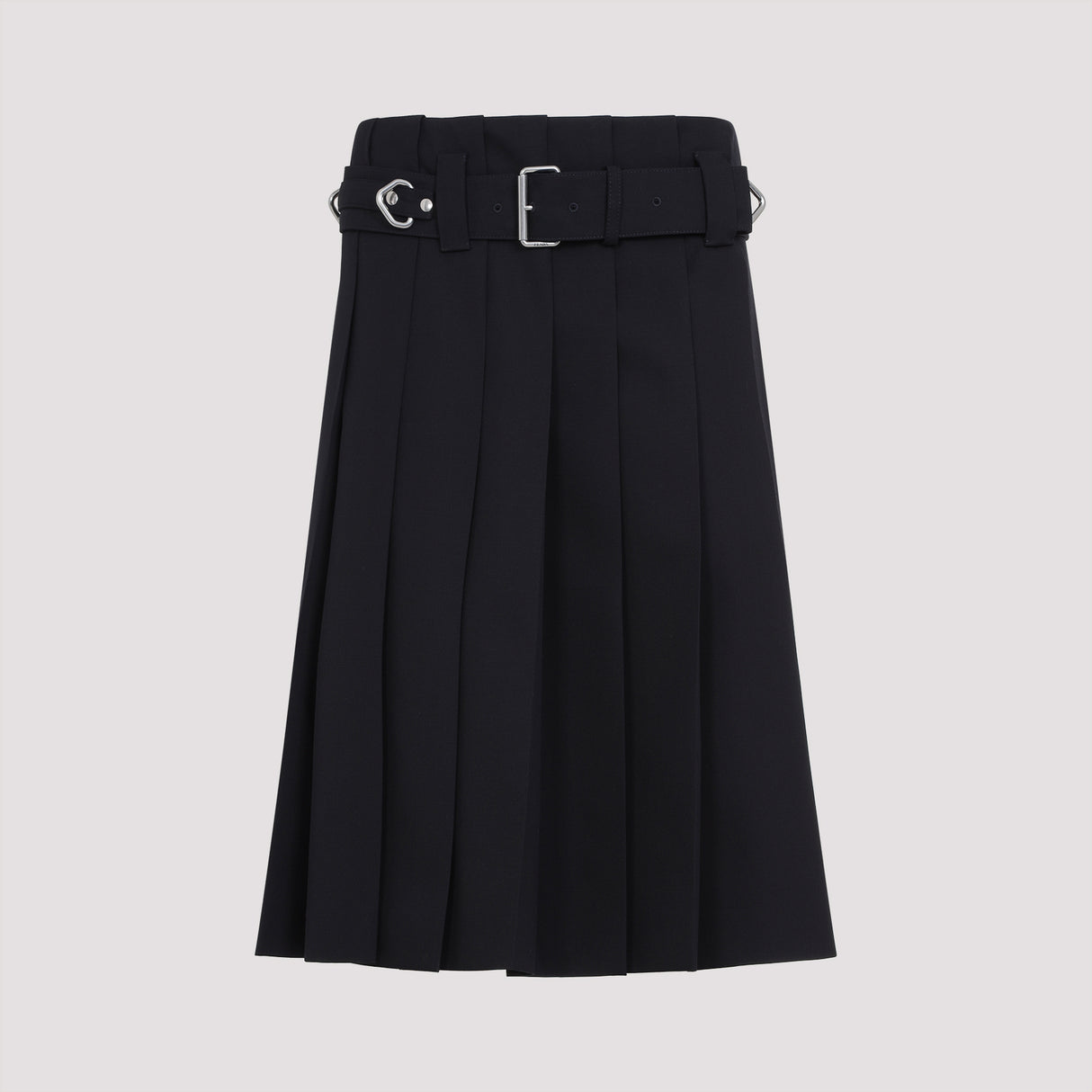 PRADA Elegant Wool Midi Skirt for Women - SS25 Collection