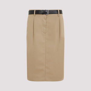 PRADA Luxurious Mixed-Fabric Mini Skirt