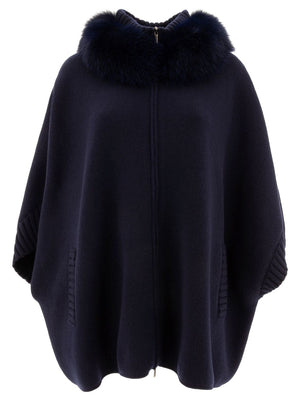 GIOVI Wool and Cashmere Poncho for Women - FW24 Collection