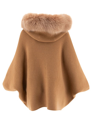 GIOVI Wool and Cashmere Poncho for Women