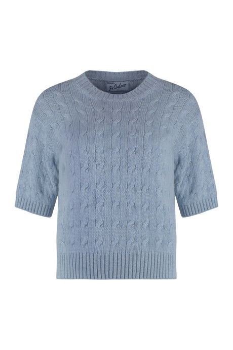 PRADA Short Sleeve Cashmere Sweater