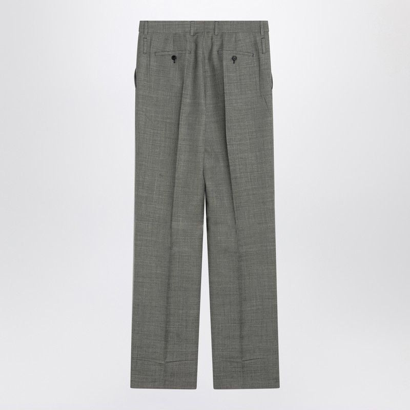 PRADA Wide Trousers in Wool for Women - SS25