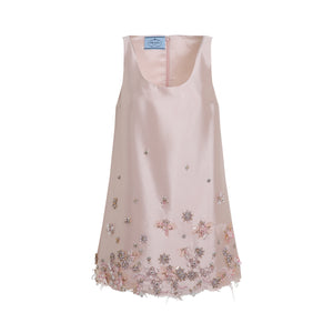 PRADA Embroidered Mini Dress