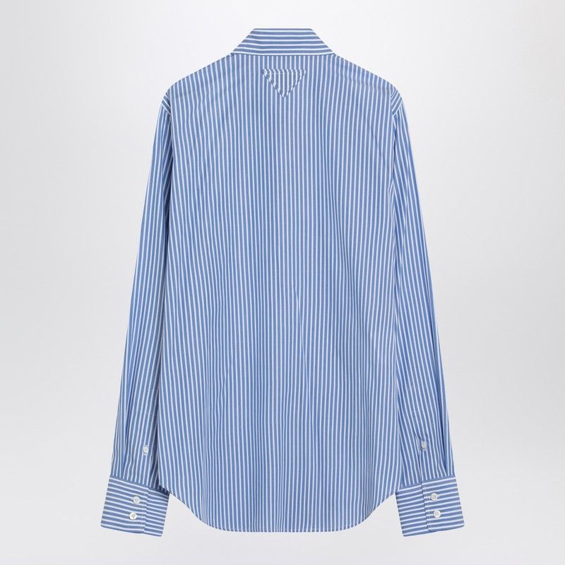 PRADA Poplin Shirt with Rhinestone Detail