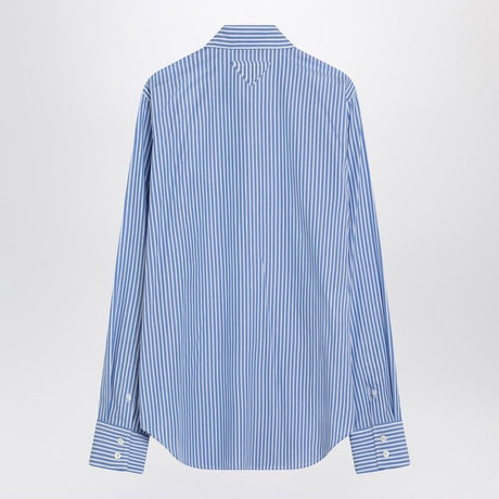 PRADA Poplin Shirt with Rhinestone Detail