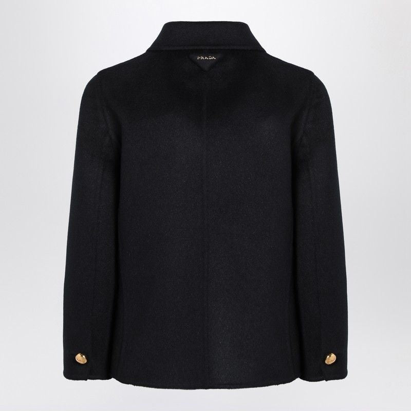 PRADA Angora Cashmere Double-Breasted Jacket