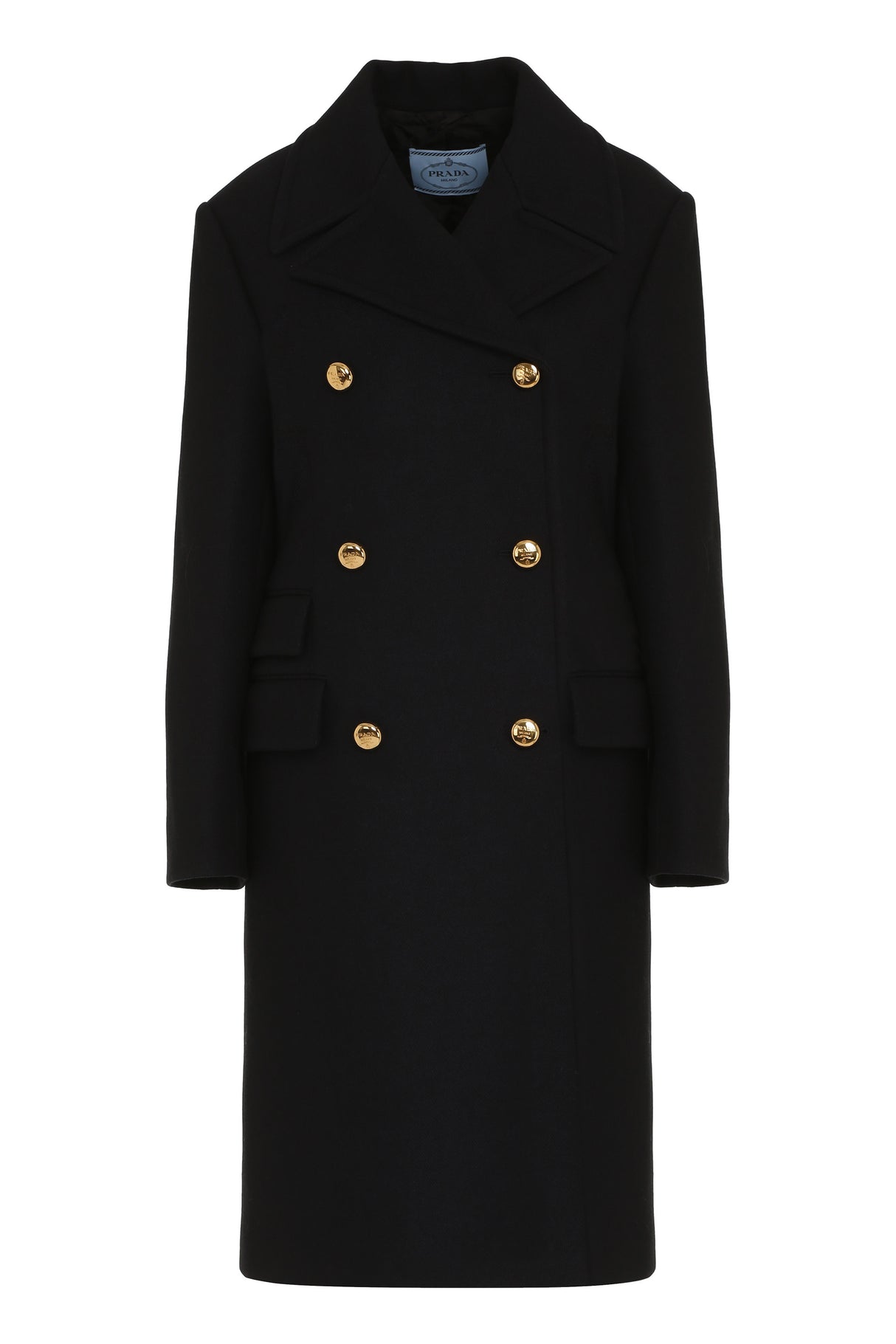 PRADA Elegant Virgin Wool Jacket with Padded Shoulders - Fall Edition