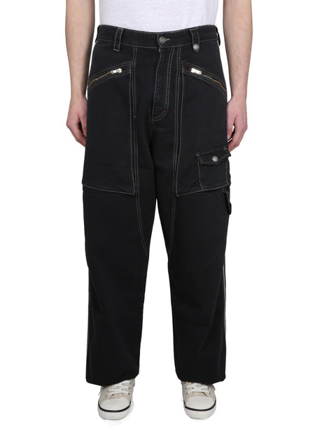 ISABEL MARANT Men's Stylish Parker Pants with Button Closure