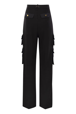 ELISABETTA FRANCHI Cargo Pants with Belt for Women