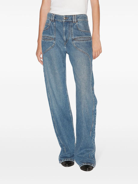 ISABEL MARANT Women's Classic High-Waisted Jeans