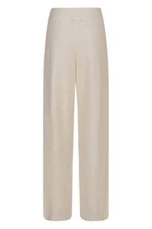 FABIANA FILIPPI Sequin-Embellished Knit Trousers