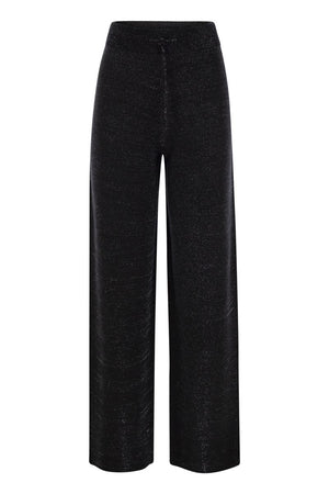 FABIANA FILIPPI Wide Trousers in Organic Cotton and Lurex