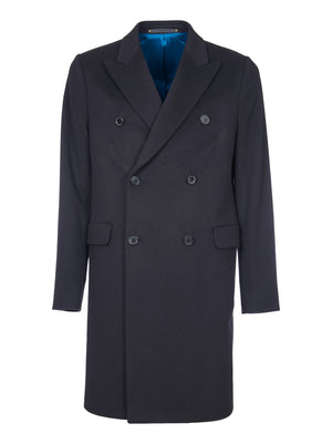 PAUL SMITH Double-Breasted Wool-Cashmere Jacket