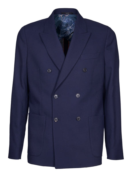 PAUL SMITH Double-Breasted Wool Jacket for Men