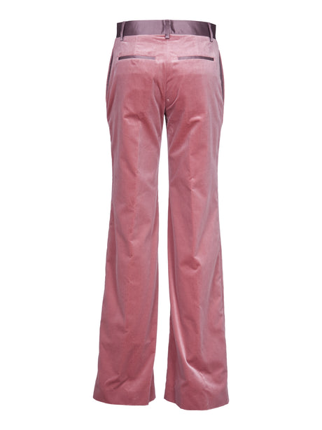 PAUL SMITH Elegant Velvet Trousers with Asymmetric Closure - Women's