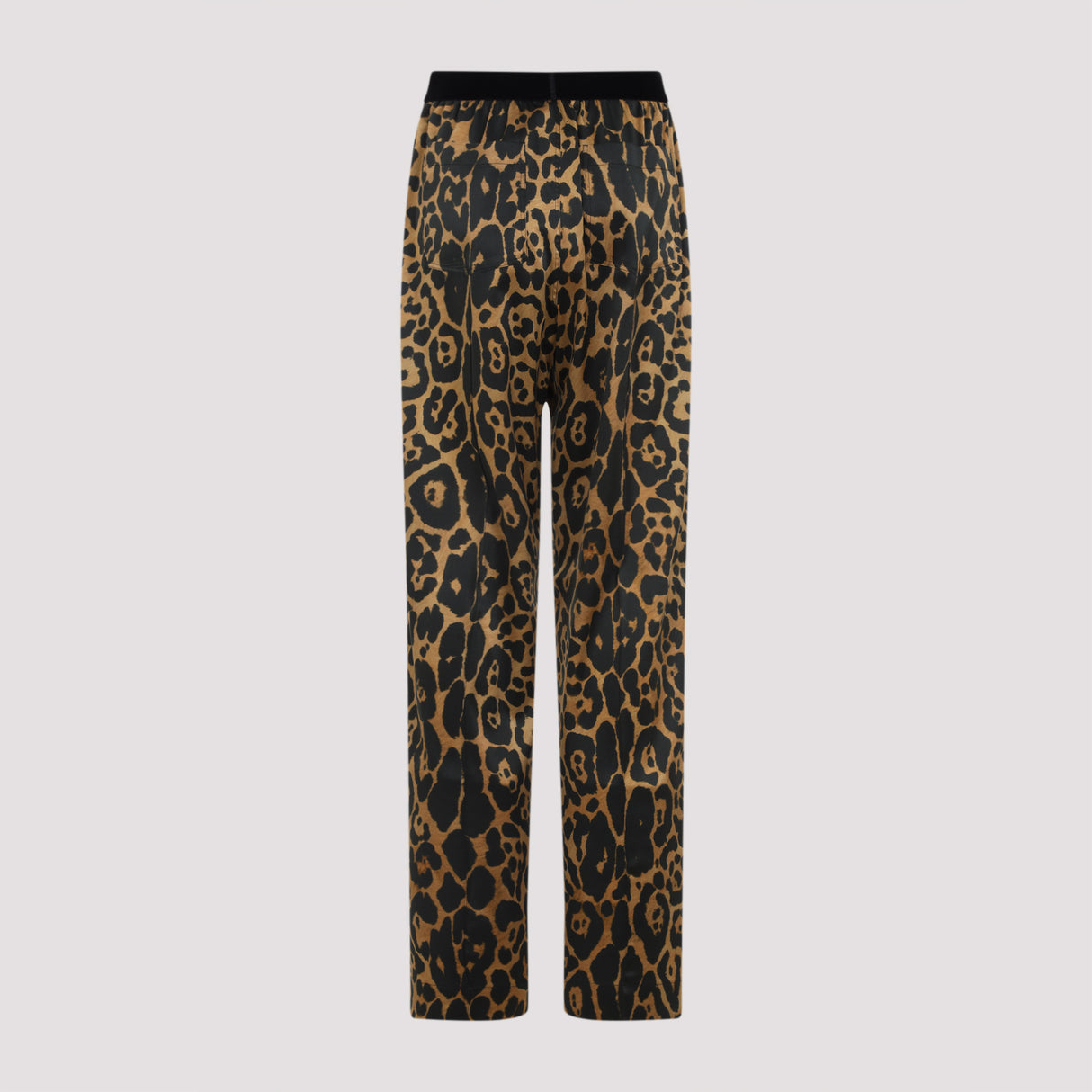 TOM FORD Leopard Print Silk Blend Pants