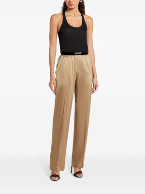 TOM FORD Elegant Logo Pants with Elastic Waistband - Women's