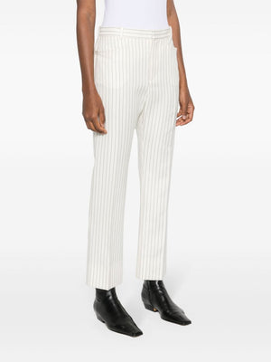 TOM FORD Stylish Wool Striped Trousers for Women