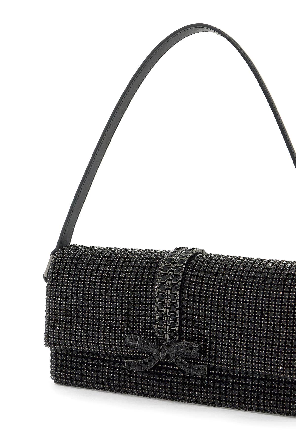 SELF-PORTRAIT Elegant Crystal Mesh Mini Handbag