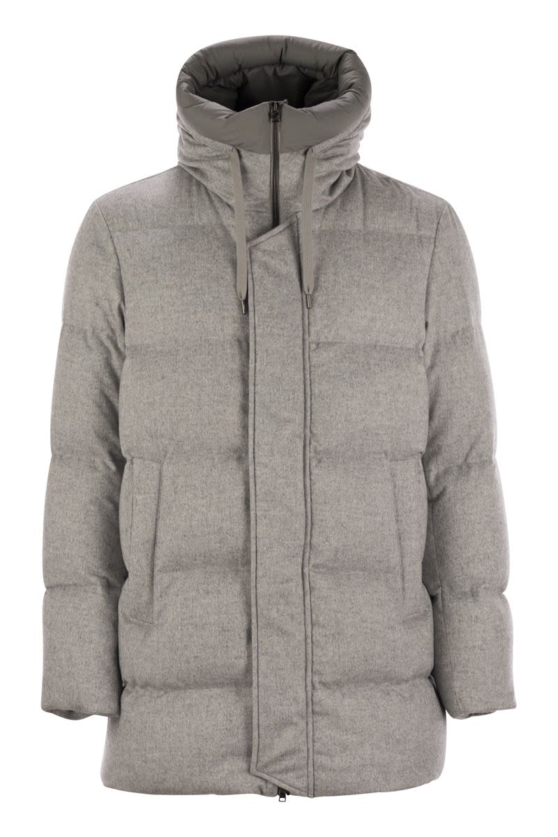 HERNO Cashmere and Silk Down Jacket