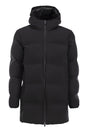 HERNO Men's Long Down Jacket with High Collar and Hood