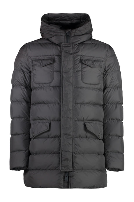 HERNO Men's Insulated Hooded Down Jacket