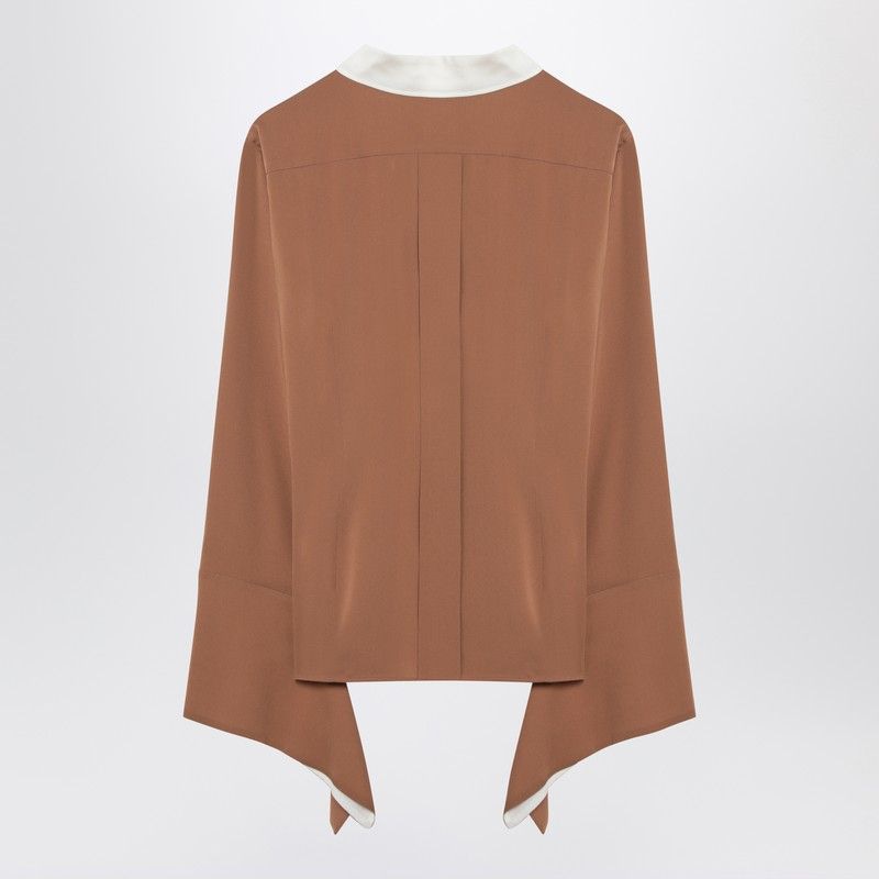 MAX MARA Fluid Fit Colour-Block Silk Shirt