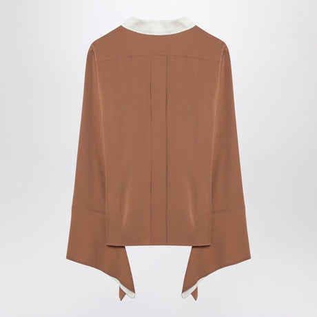 MAX MARA Fluid Fit Colour-Block Silk Shirt