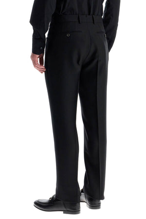 TOM FORD Regular Fit Wool and Silk Trousers