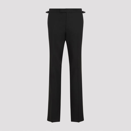 TOM FORD Men's Luxury Wool & Silk Blend Pants