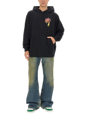 PALM ANGELS I Love Paint Oversized Sweatshirt (Size L)