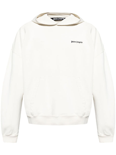 PALM ANGELS Slouchy Hooded Sweater for Men - FW24