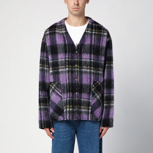 PALM ANGELS Check Wool Over Shirt Jacket for Men