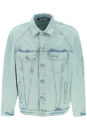 PALM ANGELS Denim Overdye Jacket - Relaxed Fit (Size M)