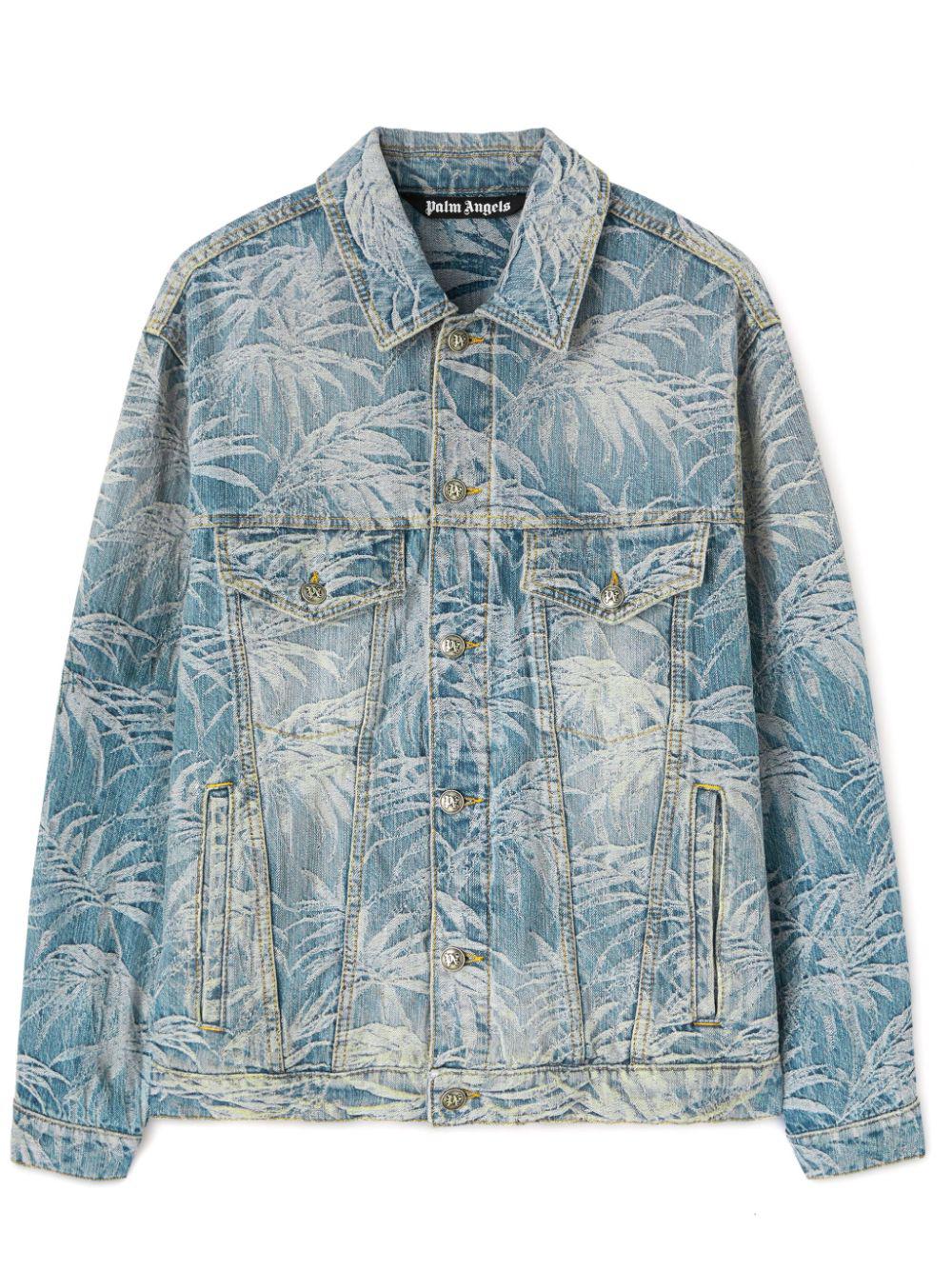 PALM ANGELS Stylish Slim Fit Denim Jacket for Men - Fall/Winter 2025