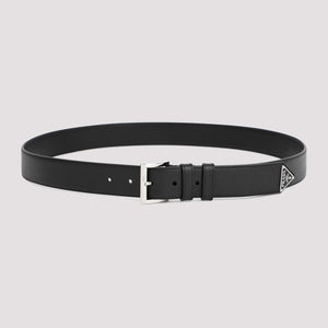 PRADA Elegant Leather Belt for Men, Adjustable Fit