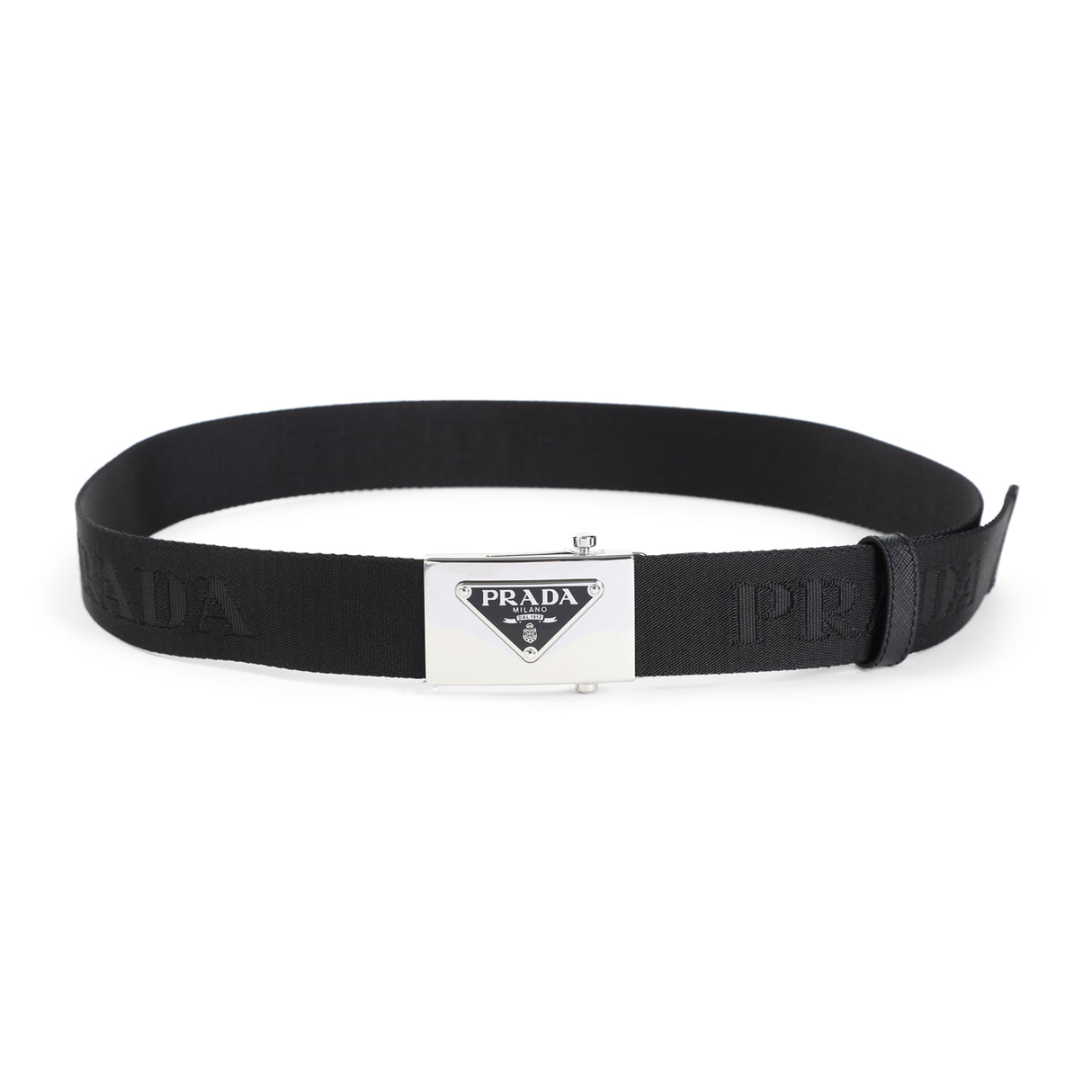 PRADA Premium Adjustable Belt with Signature Buckle