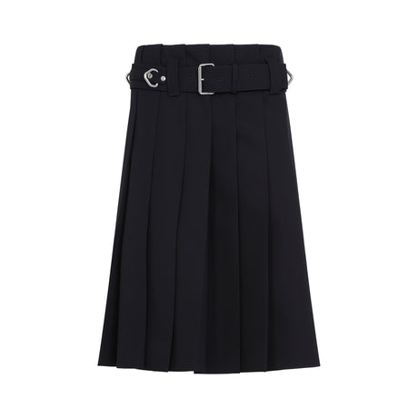 PRADA Mini Elegant Wool Skirt