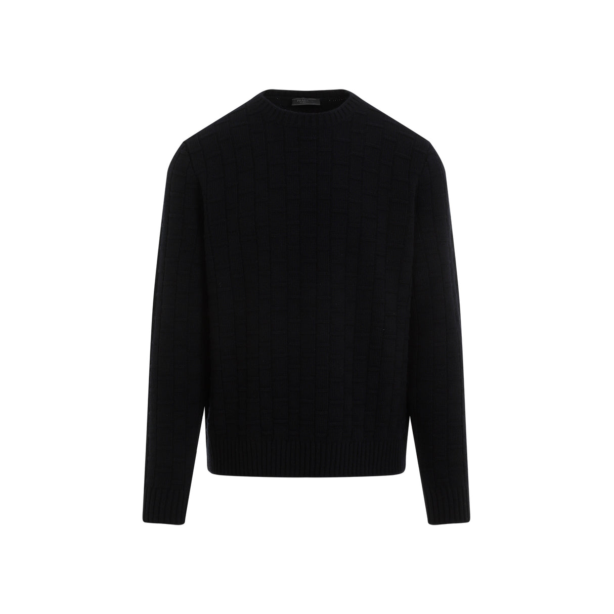 PRADA Luxurious Wool Cashmere Crewneck Pullover for Men