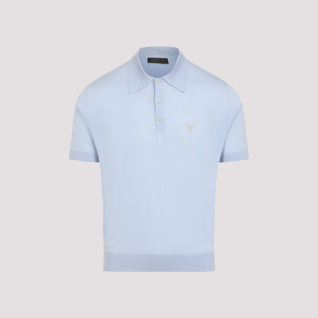 PRADA Luxury Virgin Wool Polo for Men