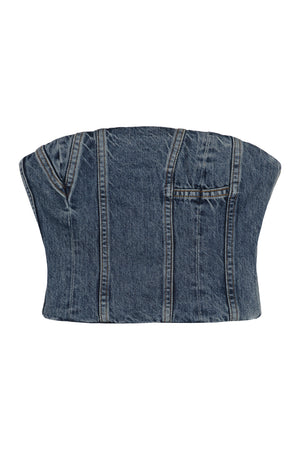 AMIRI Distressed Denim Top for Women