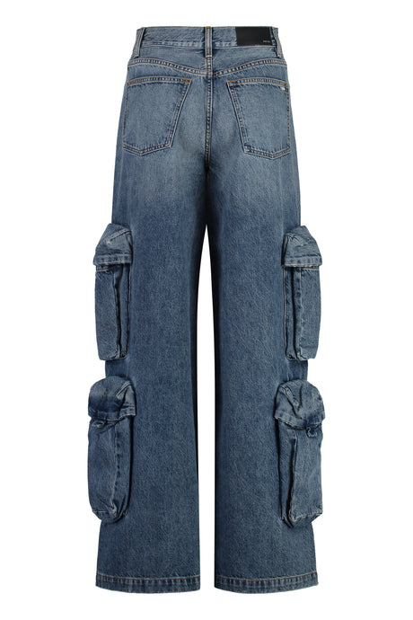 AMIRI Women's Cargo Jeans with Multiple Pockets and Metal Rivets - SS24 Collection