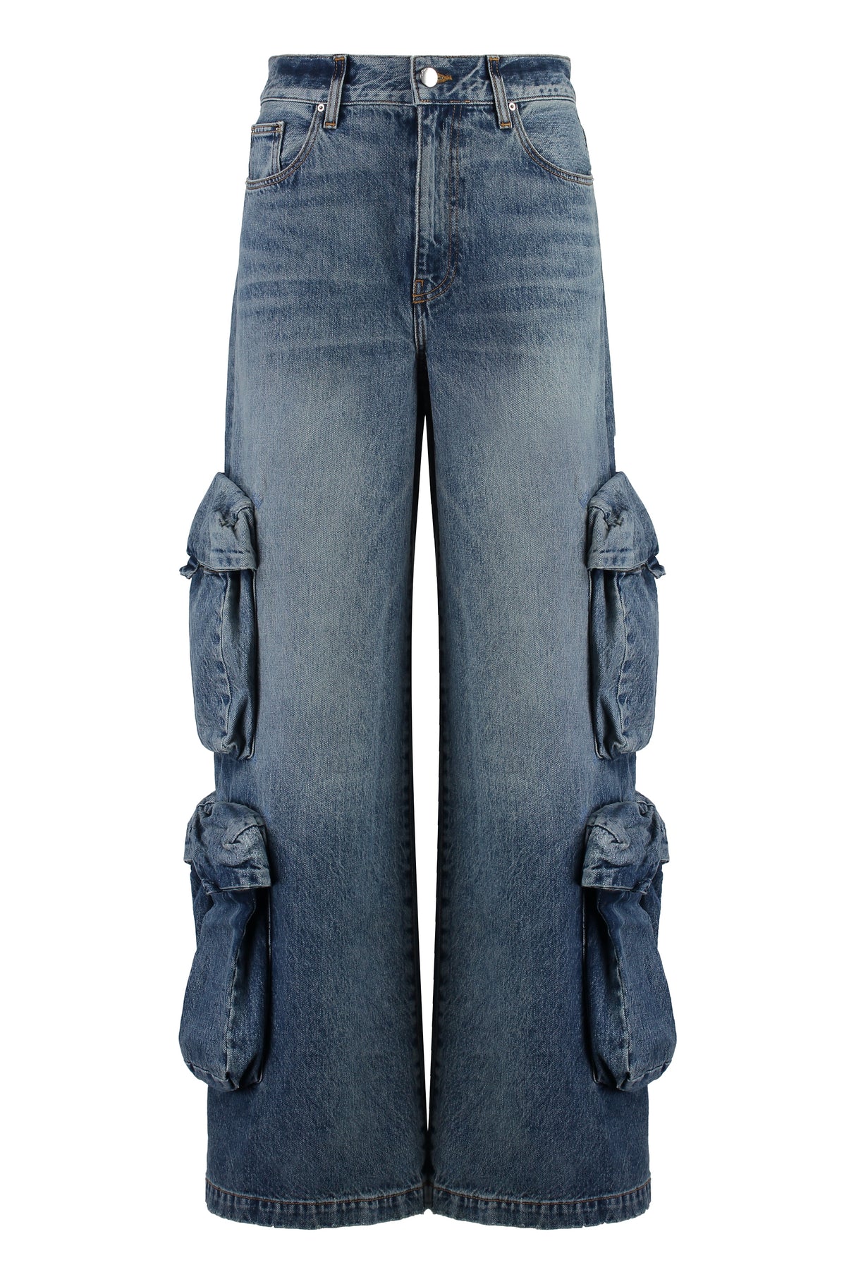 AMIRI Women's Cargo Jeans with Multiple Pockets and Metal Rivets - SS24 Collection