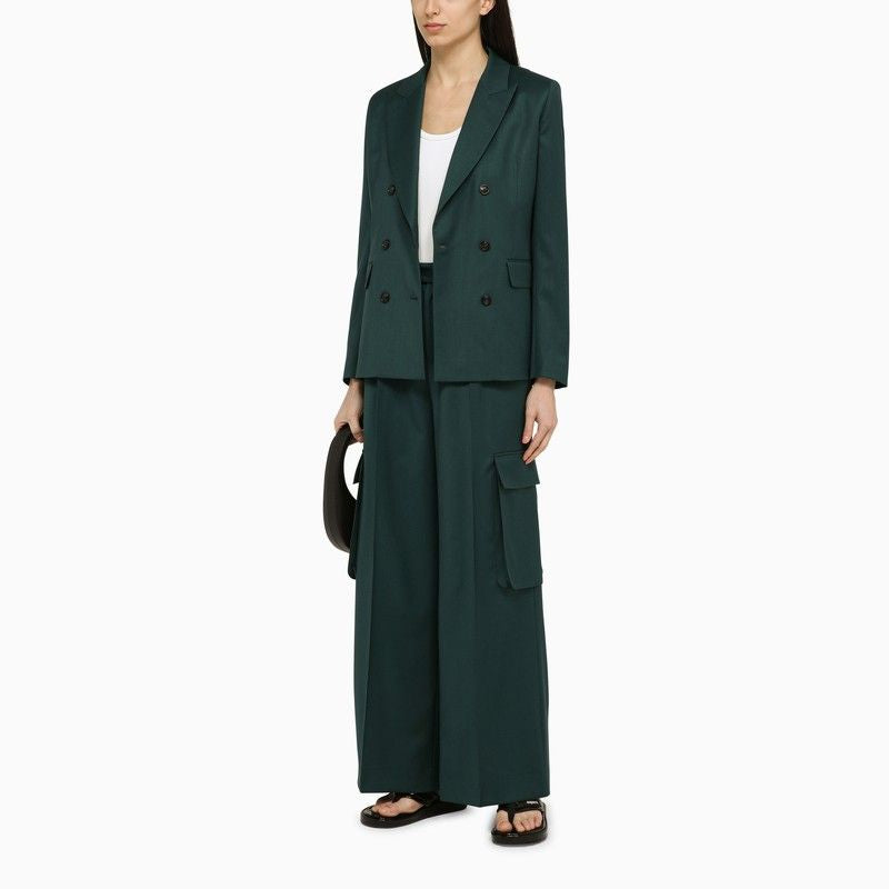 AMIRI Double-Breasted Jacket in Wool with Peaked Lapels - Women's SS24