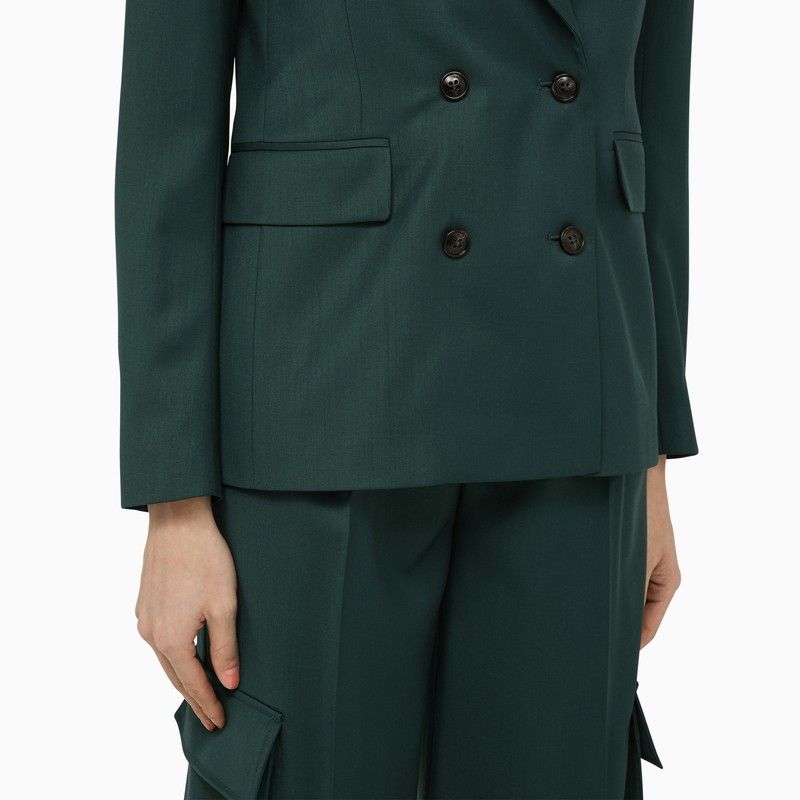 AMIRI Double-Breasted Jacket in Wool with Peaked Lapels - Women's SS24