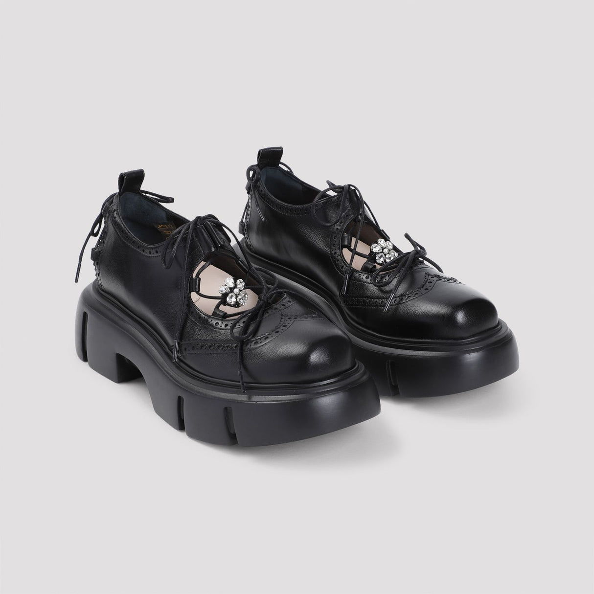 SIMONE ROCHA Platform Ghillie Brogues with 5cm Heel