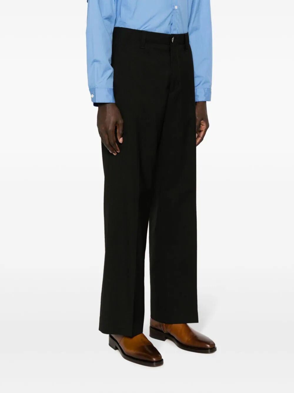 MARNI Men's Lightweight Wool Trousers for SS24