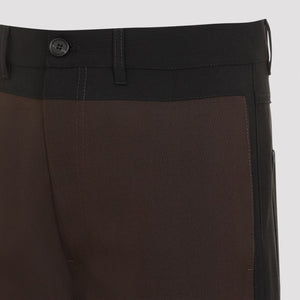 MARNI Classic Virgin Wool Trousers for Men