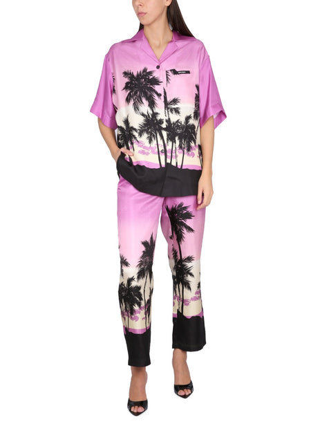 PALM ANGELS Sunset Print Relaxed Pants for Women